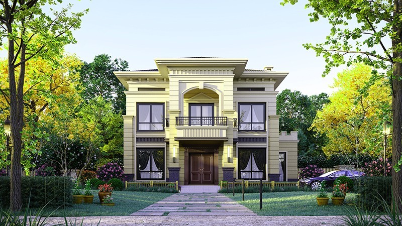 衡水中式合院住宅，开放庭院与邻里乡亲更亲近